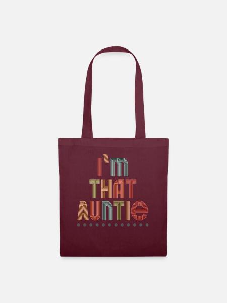 I am That Auntie - Stoffbeutel - Burgunderrot