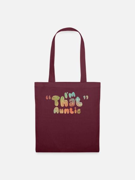 I am That Auntie - Stoffbeutel - Burgunderrot