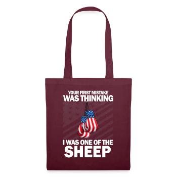 Your first Mistake was thinking I was one of the - Tote Bag - burgundy - Front