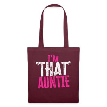 I am That Auntie - Stoffbeutel - Burgunderrot - Vorne