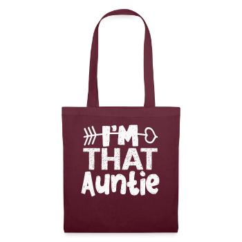 I am That Auntie - Stoffbeutel - Burgunderrot - Vorne