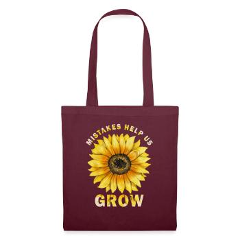 Mistakes Help Us Grow Back To School Motivational - Tote Bag - burgundy - Front