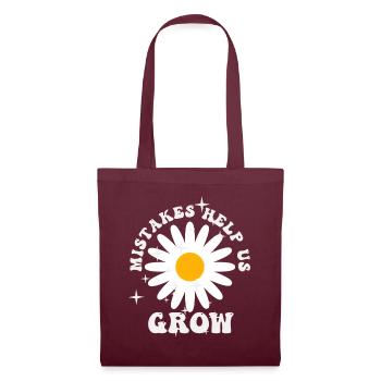 Mistakes Help Us Grow Back To School Motivational - Tote Bag - burgundy - Front