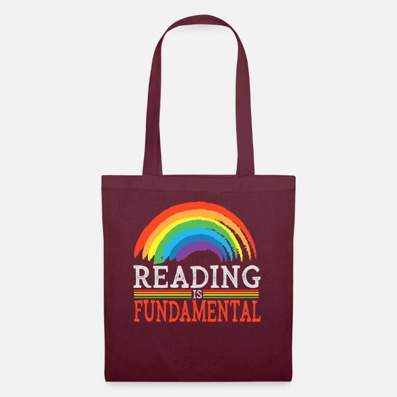 Reading Is Fundamental - Stoffbeutel - Burgunderrot