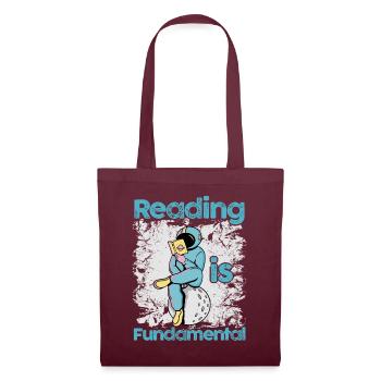 Reading Is Fundamental - Tote Bag - burgundy - Front