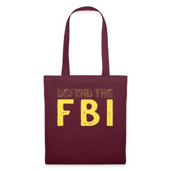 Defund the FBI Anti-Government Political American - Sac en tissu - bordeaux - Devant
