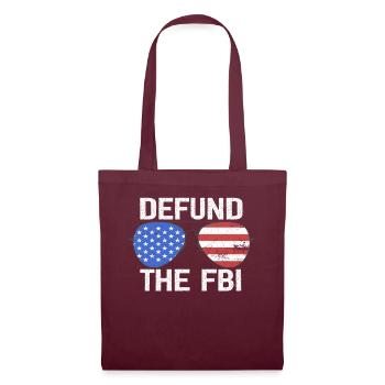 Defund the FBI Anti-Government Political American - Sac en tissu - bordeaux - Devant