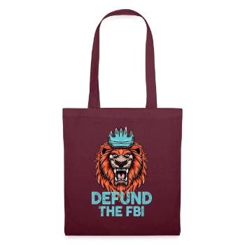 Defund the FBI Anti-Government Political American - Sac en tissu - bordeaux - Devant