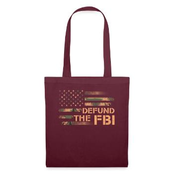 Defund the FBI Anti-Government Political American - Sac en tissu - bordeaux - Devant