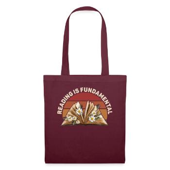 Reading Is Fundamental - Tote Bag - burgundy - Front
