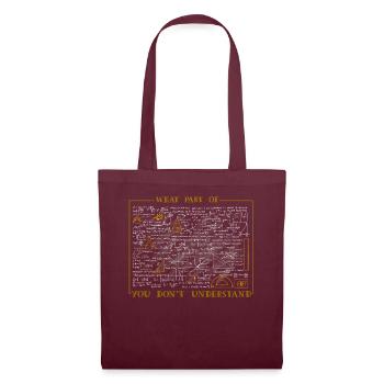 Quelle partie de Ne comprenez-vous pas - Sac en tissu - bordeaux - Devant