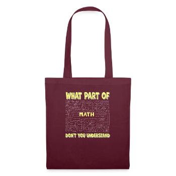 Quelle partie de Ne comprenez-vous pas - Sac en tissu - bordeaux - Devant