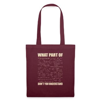 Quelle partie de Ne comprenez-vous pas - Sac en tissu - bordeaux - Devant