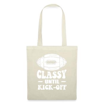 Classy Until Kickoff Game Day American Football - Tote Bag - nature - Front