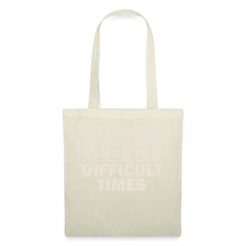 These Are Difficult Times Funny Music Pun - Tote Bag - nature - Front