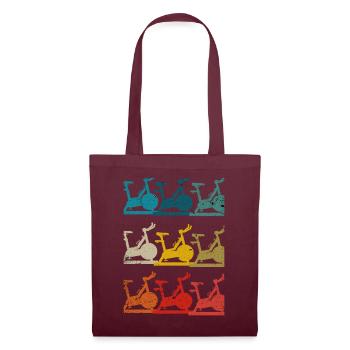 Spin And Indoor Cycling - Workout - Tote Bag - burgundy - Front