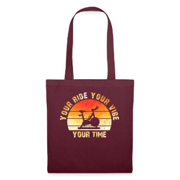 Votre Ride Your Vibe Your Time Gym de motivation - Sac en tissu - bordeaux - Devant