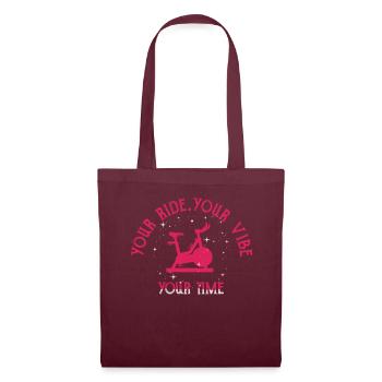 Votre Ride Your Vibe Your Time Gym de motivation - Sac en tissu - bordeaux - Devant