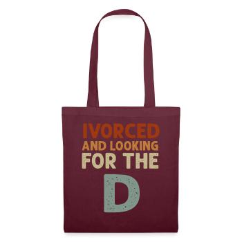 Ivorced et à la recherche du t-shirt divorcé - Sac en tissu - bordeaux - Devant