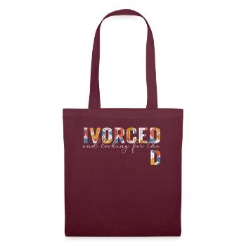 Ivorced And Looking For The D Divorced Tee - Tote Bag - burgundy - Front