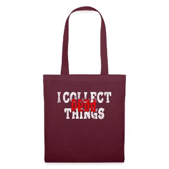 Je collectionne les choses mortes - Sac en tissu - bordeaux - Devant