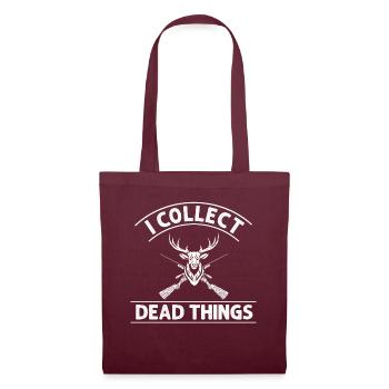 Je collectionne les choses mortes - Sac en tissu - bordeaux - Devant