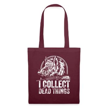 Je collectionne les choses mortes - Sac en tissu - bordeaux - Devant