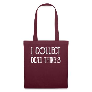 Je collectionne les choses mortes - Sac en tissu - bordeaux - Devant