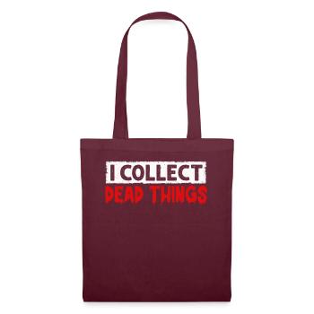 Je collectionne les choses mortes - Sac en tissu - bordeaux - Devant