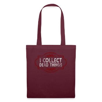Je collectionne les choses mortes - Sac en tissu - bordeaux - Devant