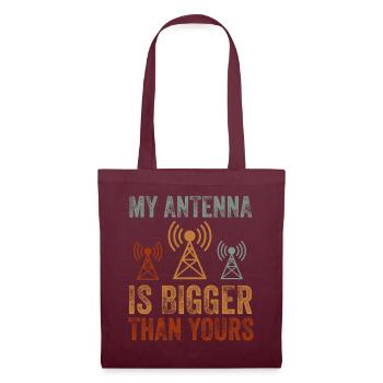 My Antenna Is Bigger Than Yours - Tote Bag - burgundy - Front
