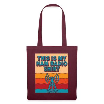 Ceci est mon radio amateur - Sac en tissu - bordeaux - Devant