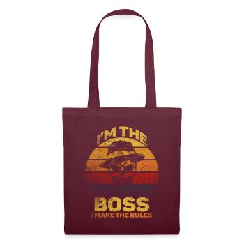 Je suis le patron Je fais les règles - Sac en tissu - bordeaux - Devant