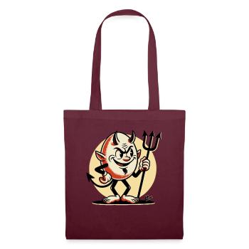 Le diable de l’œuf maléfique - Sac en tissu - bordeaux - Devant