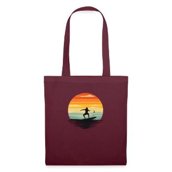 D’accord, voici un titre, une description et des balises pour un - Sac en tissu - bordeaux - Devant
