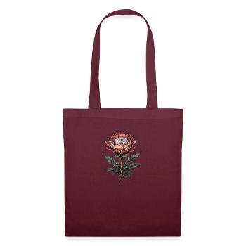 Protea Bloom Elegance - Tote Bag - burgundy - Front