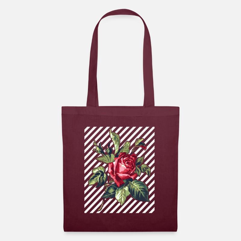 Feiern Sie das Leben in Pink - Stoffbeutel - Burgunderrot