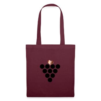 L'amour palatin - Sac en tissu - bordeaux - Devant