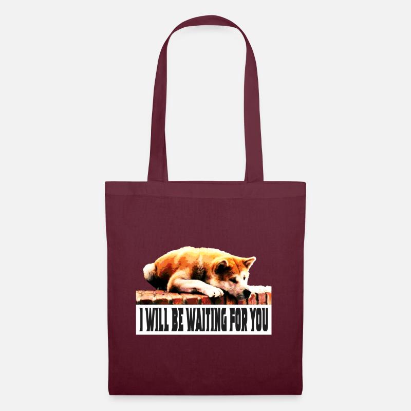 I will be waiting for you - Tote Bag - burgundy