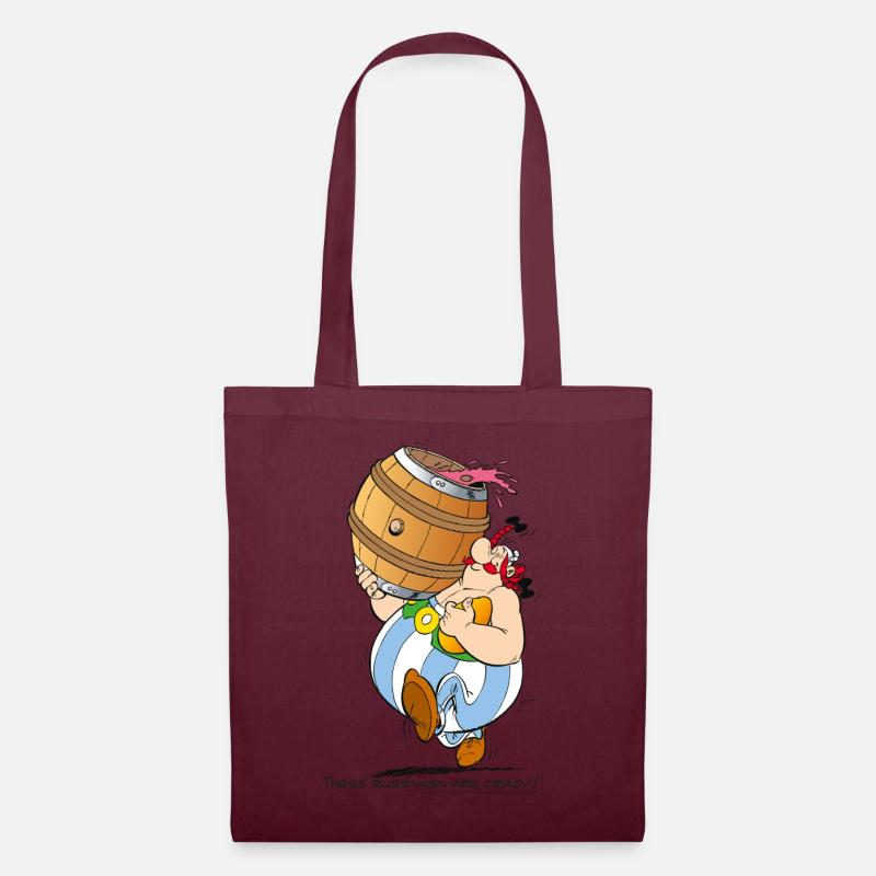 Asterix & Obelix - These Rugbymen - Tote Bag - burgundy