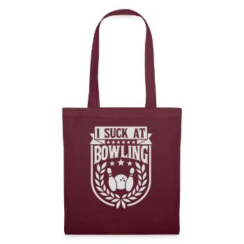 Je suis nul au bowling - Sac en tissu - bordeaux - Devant