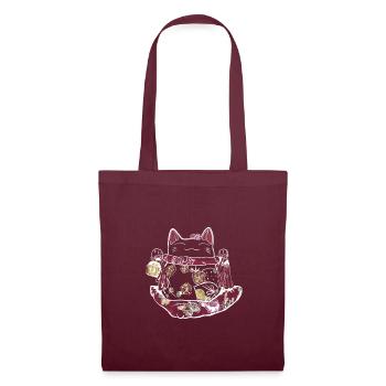 Calico cat - Tote Bag - burgundy - Front