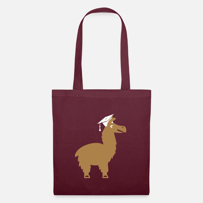 Lama holds a PhD thesis exam doctoral thesis - Tote Bag - burgundy