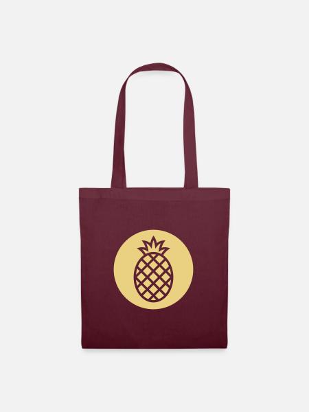 pineapple - Tote Bag - burgundy