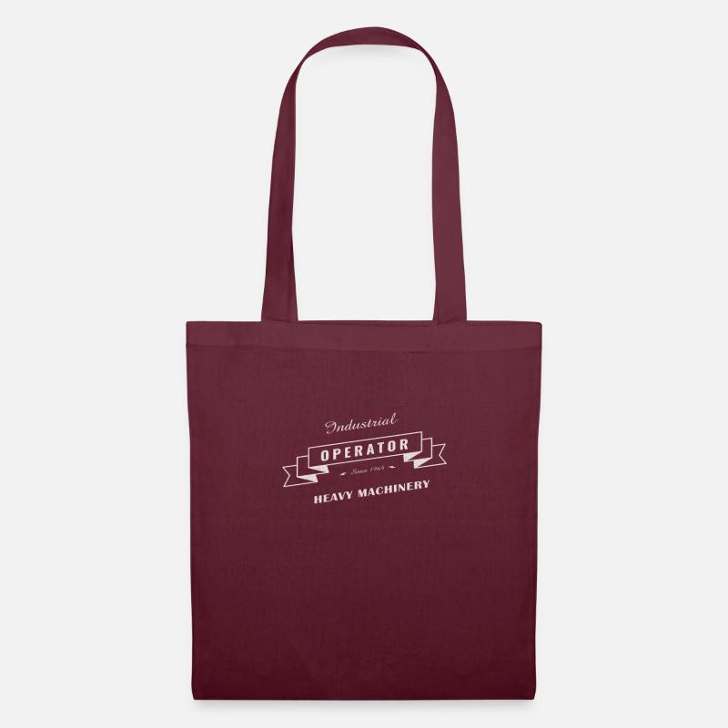Industrial Machine Operator - Tote Bag - burgundy