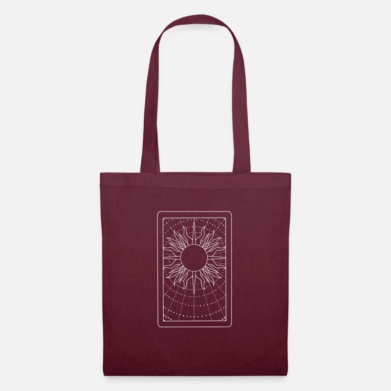 Sun Tarot light - Tote Bag - burgundy