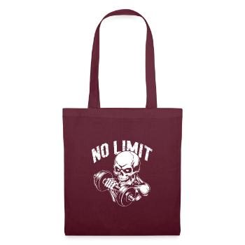 Entraînement de musculation du crâne et No Limit - Sac en tissu - bordeaux - Devant