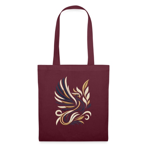 Golden Phoenix Embroidery Tee - Tote Bag