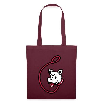 Laisse pour chien 3 - Sac en tissu - bordeaux - Devant