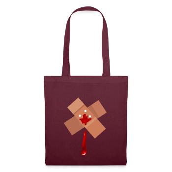 Band Aid (Bleeding Heart) - Tote Bag - burgundy - Front